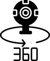 360 Camera Icon Design Symbol vector