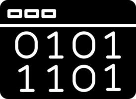 Binary Code Icon Design Symbol vector