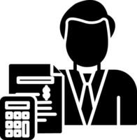 Accountant Icon Design Symbol vector