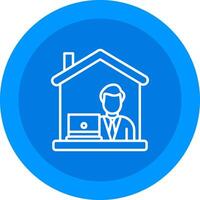 Work From Home Icon Design Symbol vector