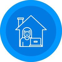 Work From Home Icon Design Symbol vector