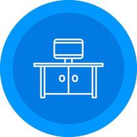 Tv Table Icon Design Symbol vector