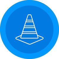 Traffic Cone Icon Design Symbol vector