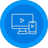 Screen Mirroring Icon Design Symbol vector