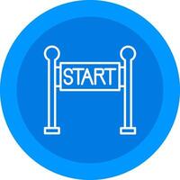 Start Line Icon Design Symbol vector
