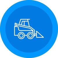 Skid Steer Loader Icon Design Symbol vector