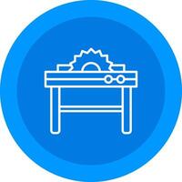 Table Saw Icon Design Symbol vector