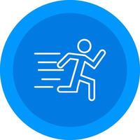 Running Icon Design Symbol vector