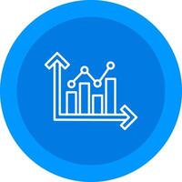 Growth Chart Icon Design Symbol vector