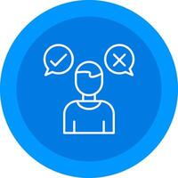 Decision Marker Icon Design Symbol vector