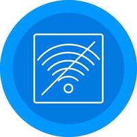 No Wifi Icon Design Symbol vector