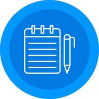 Notepad Icon Design Symbol vector