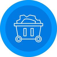 Mining Cart Icon Design Symbol vector
