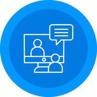 Online Interview Icon Design Symbol vector
