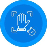 Hand Recognition Icon Design Symbol vector