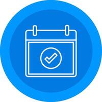 Correct Icon Design Symbol vector