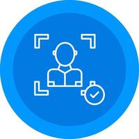 Face Scan Icon Design Symbol vector