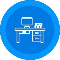 Desk Icon Design Symbol vector
