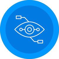 Bionic Eye Icon Design Symbol vector