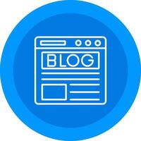 Blog Icon Design Symbol vector