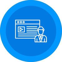 Content Creator Icon Design Symbol vector