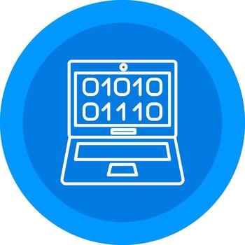 binario código icono diseño símbolo vector