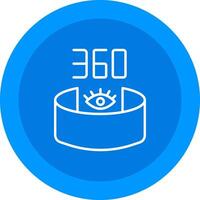 360 View Icon Design Symbol vector