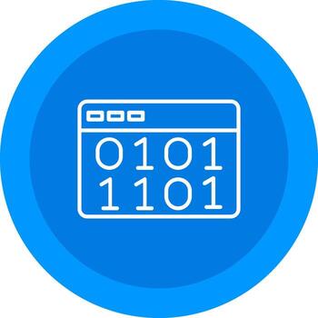 binario código icono diseño símbolo vector