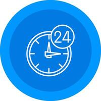24 Hours Icon Design Symbol vector
