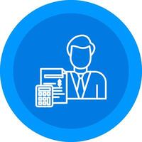 Accountant Icon Design Symbol vector
