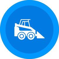 Skid Steer Loader Icon Design Symbol vector