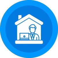Work From Home Icon Design Symbol vector