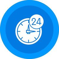 24 Hours Icon Design Symbol vector