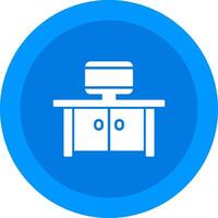 Tv Table Icon Design Symbol vector