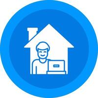 Work From Home Icon Design Symbol vector
