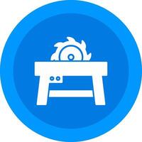 Table Saw Icon Design Symbol vector