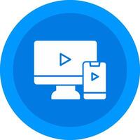 Screen Mirroring Icon Design Symbol vector