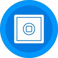 Stop Button Icon Design Symbol vector