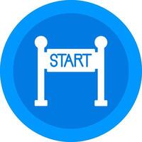 Start Line Icon Design Symbol vector