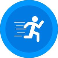 Running Icon Design Symbol vector