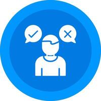 Decision Marker Icon Design Symbol vector