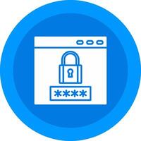 Password Icon Design Symbol vector