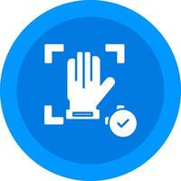 Hand Recognition Icon Design Symbol vector
