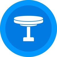 Round Table Icon Design Symbol vector