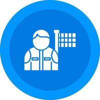 Flagman Icon Design Symbol vector