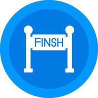 Finish Line Icon Design Symbol vector