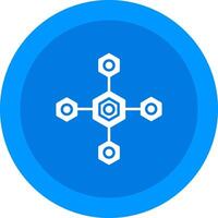 Biomolecular Icon Design Symbol vector