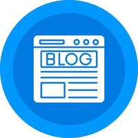 Blog Icon Design Symbol vector