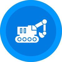 Excavator Icon Design Symbol vector