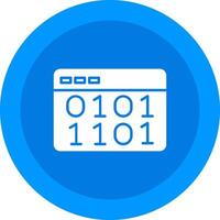 Binary Code Icon Design Symbol vector